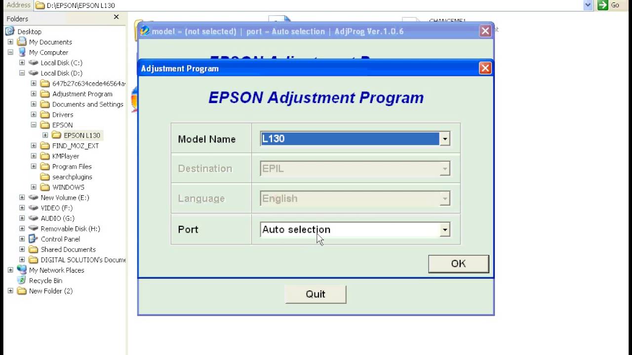 epson l120 adjustment program resetter